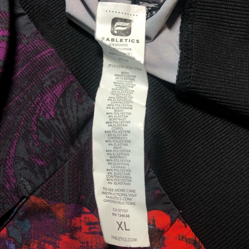 Fabletic Floral Ithaca Bomber Athletic Jacket - Picture 16 of 16